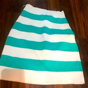 Cute teal and whit skirt